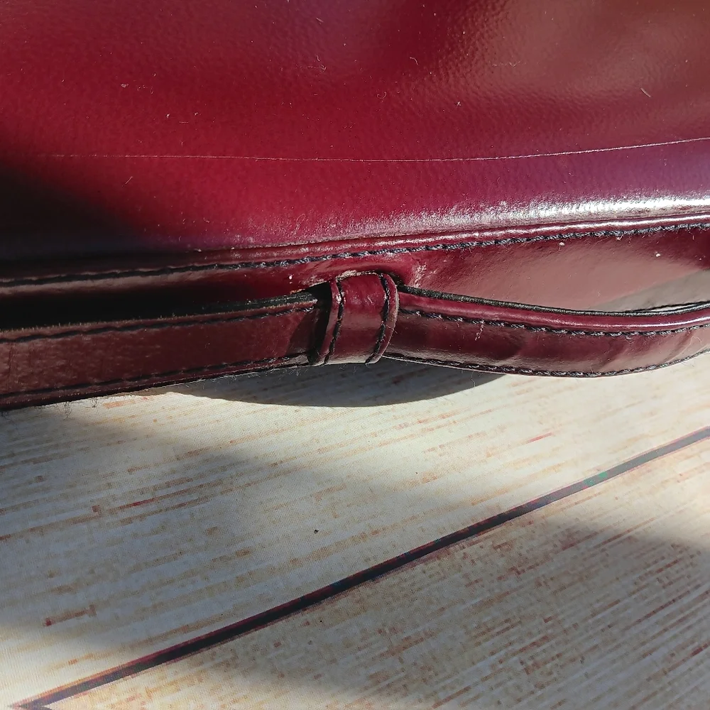 Vintage! Presto Burgundy TOP Grain leather Briefcase